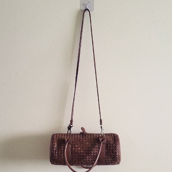 RARE VTG Etienne Aigner Woven Bag W/ Detachable Shoulder Strap And Bag Charm - Picture 1 of 17